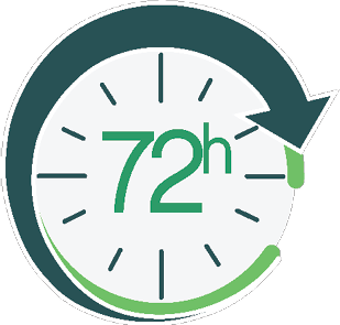 72 hour clock graphic