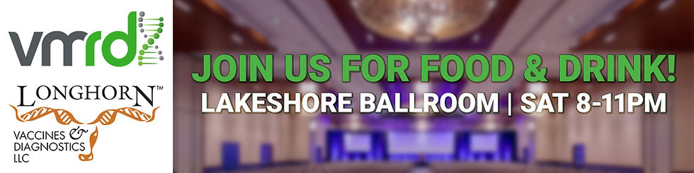 We are co-hosting a welcome reception with Longhorn Vaccines & Diagnostics. Please join us for dribbles & nibbles at the Hyatt Lakeshore Ballroom on Saturday from 8-11pm!