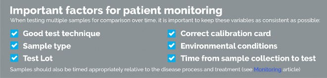 Important factors for patient monitoring